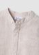 Camicia a righe bianche e beige in misto lino e cotone da bimbo_3