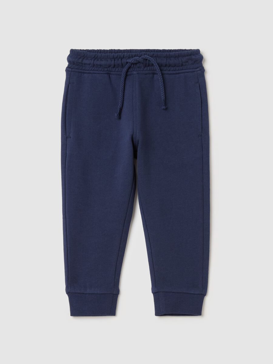 Cotton joggers with drawstring_0