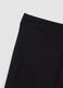 Black flared leggings in stretch cotton_5