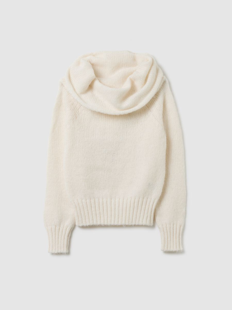 White Boat Neck Pullover_4