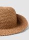 Panama hat in pure brown paper fabric_2