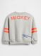 Grey sweatshirt with Mickey print_1