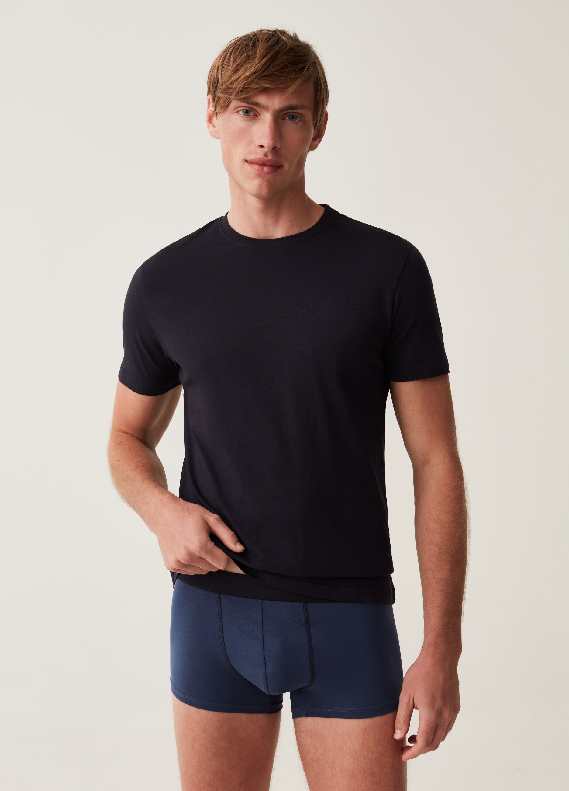 Set cinque boxer in cotone