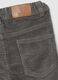 Children's grey stretch cotton blend trousers with a regular fit_3