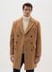 Elegant brown regular fit coat with buttons_1