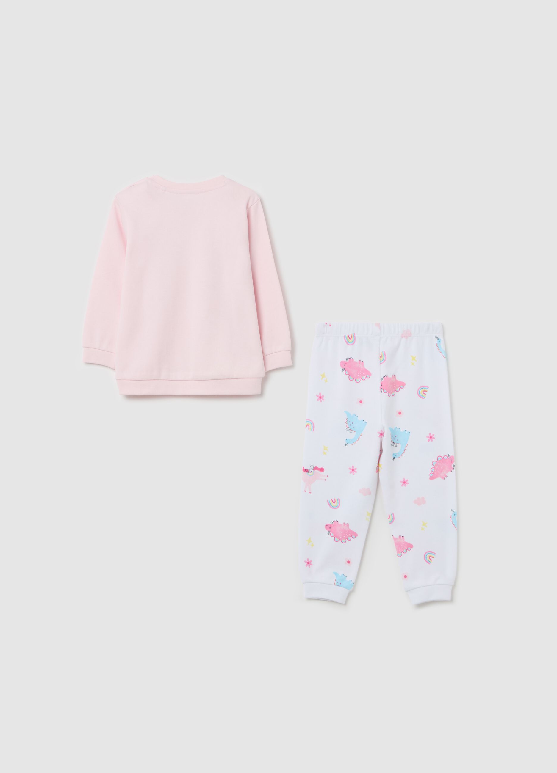 Cotton pyjamas with unicorns print