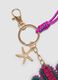 Pink pure cotton keyring with cactus charm_2