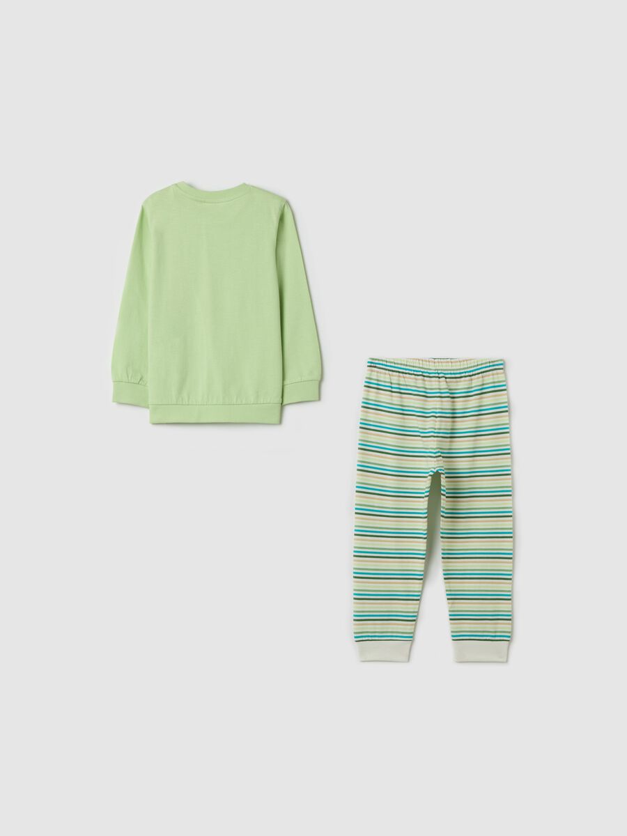 Organic cotton pyjamas with dinosaurs print_1