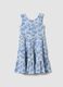 Light blue stretch dress with all-over print_0