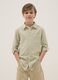 Boys' multicolour striped linen blend shirt, regular fit_0