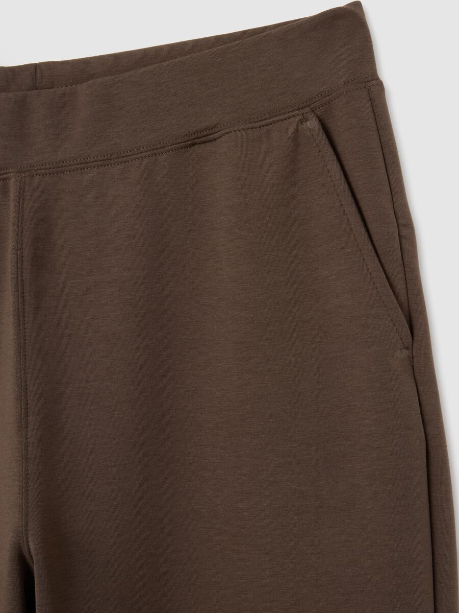 Brown Regular Fit Jogger_5