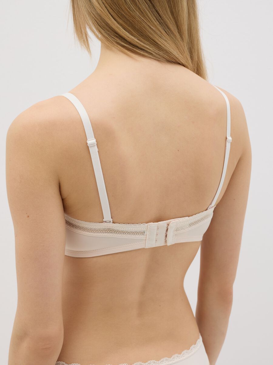 Microfibre bandeau bra with gathering_2
