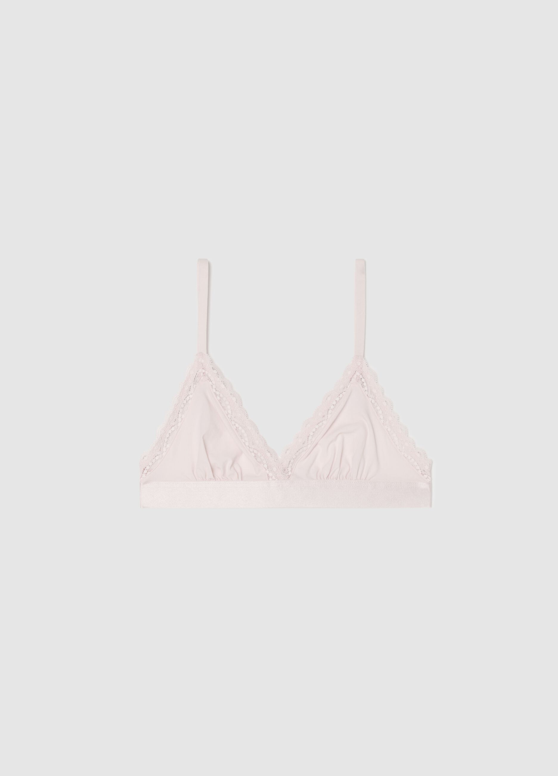 Alex triangle bra in micro crêpe