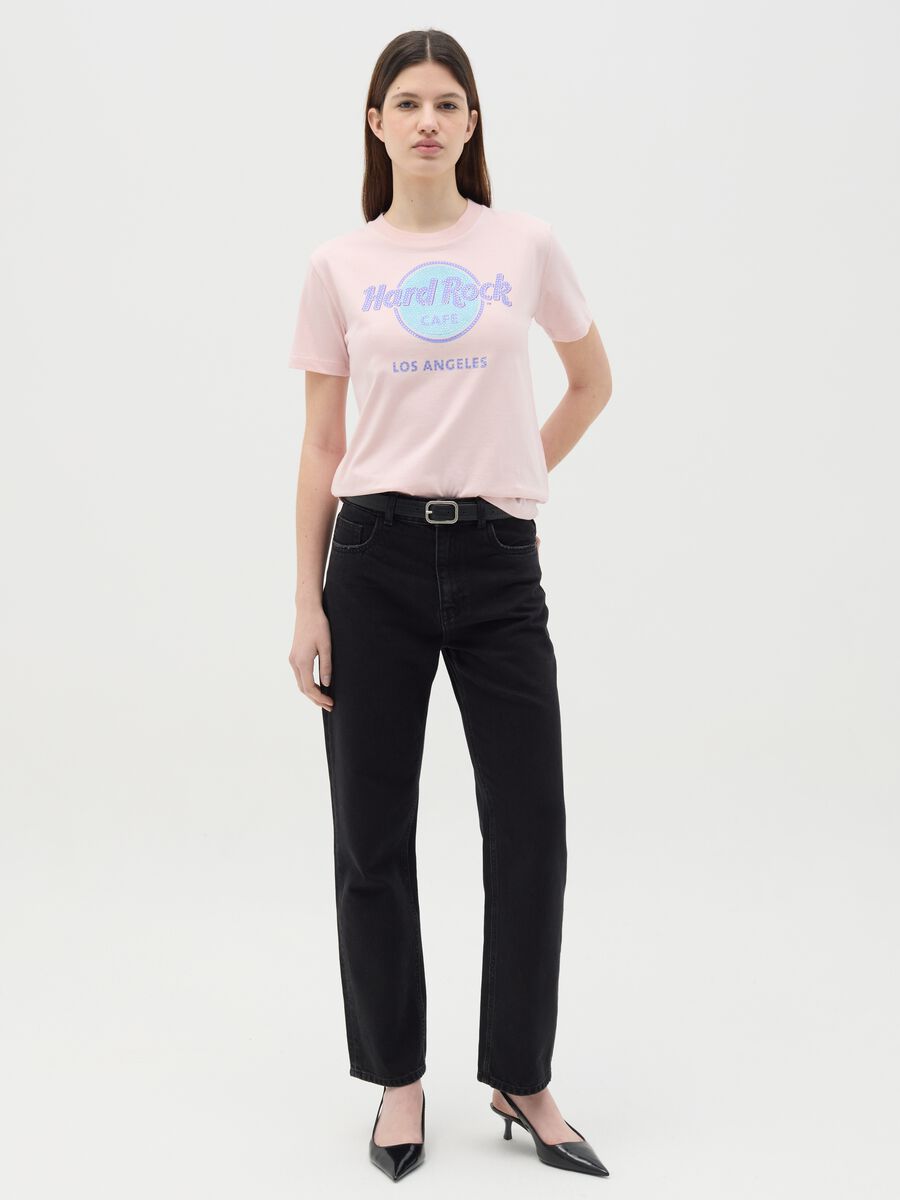 T-shirt with Hard Rock Cafè Los Angeles print with diamantés_1