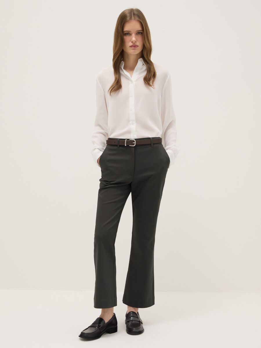 Stretch Grey Trousers Regular Fit_0