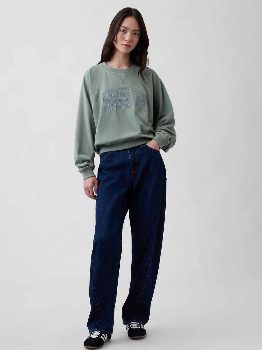 Cotton-blend crew-neck sweatshirt_3