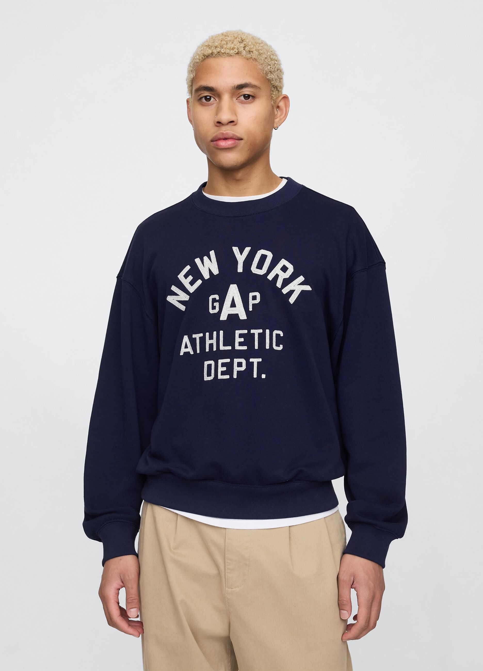 Blue Sweatshirt with Gap Athletic Logo