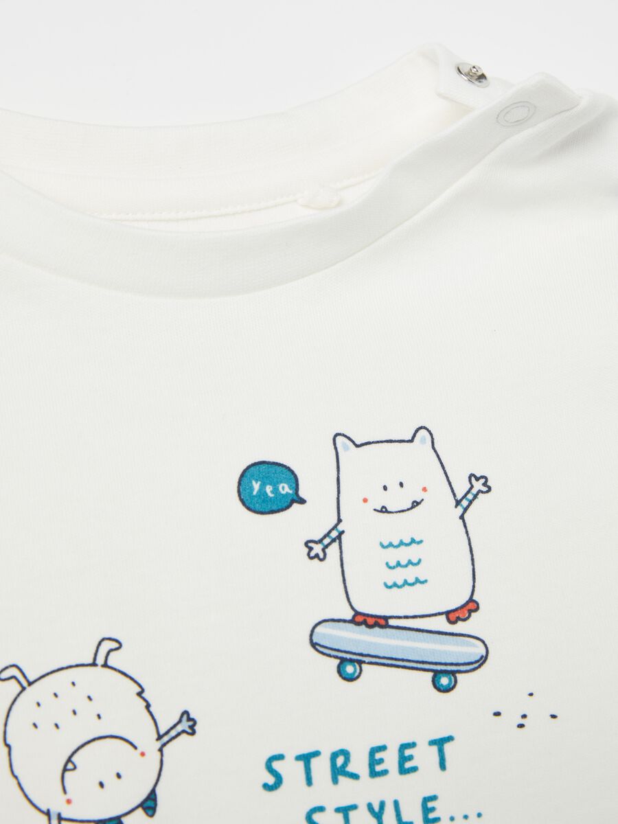 Organic cotton pyjamas with monsters print_2