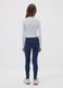 Girls&rsquo; blue skinny leggings in stretch organic cotton_2