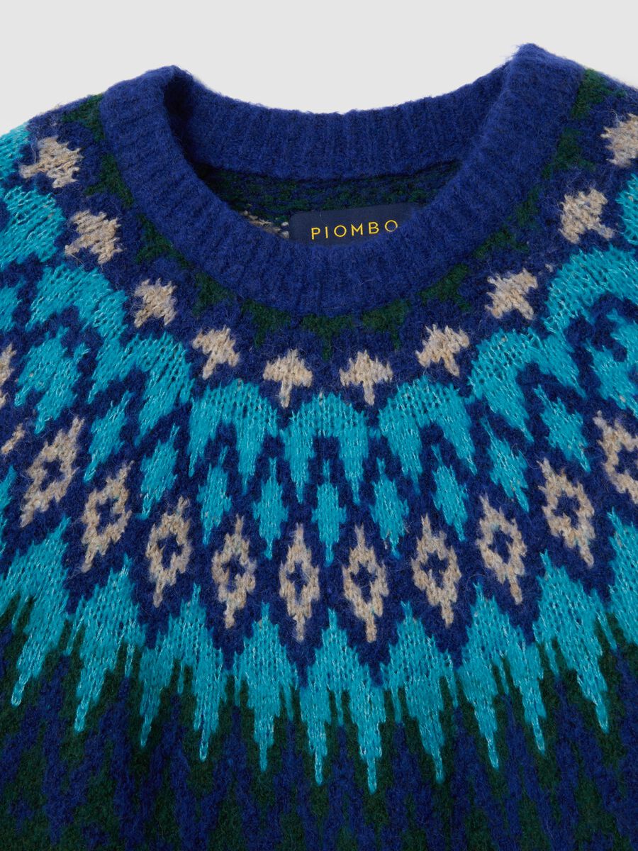 Pullover con motivo jacquard multicolor_1