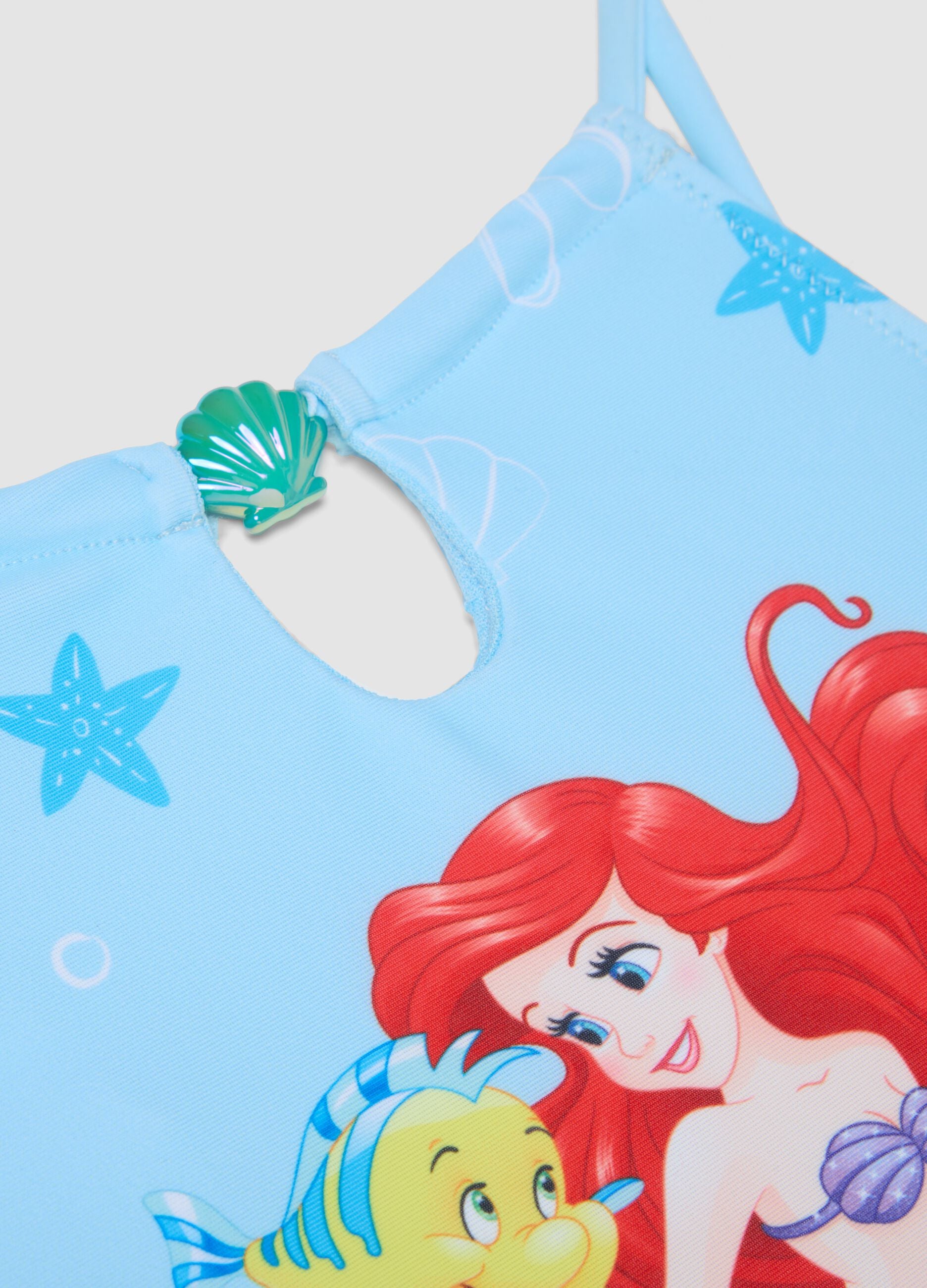 Light blue stretch fabric swimsuit