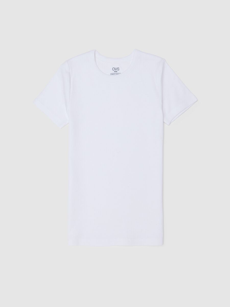 White crew neck t-shirt_0