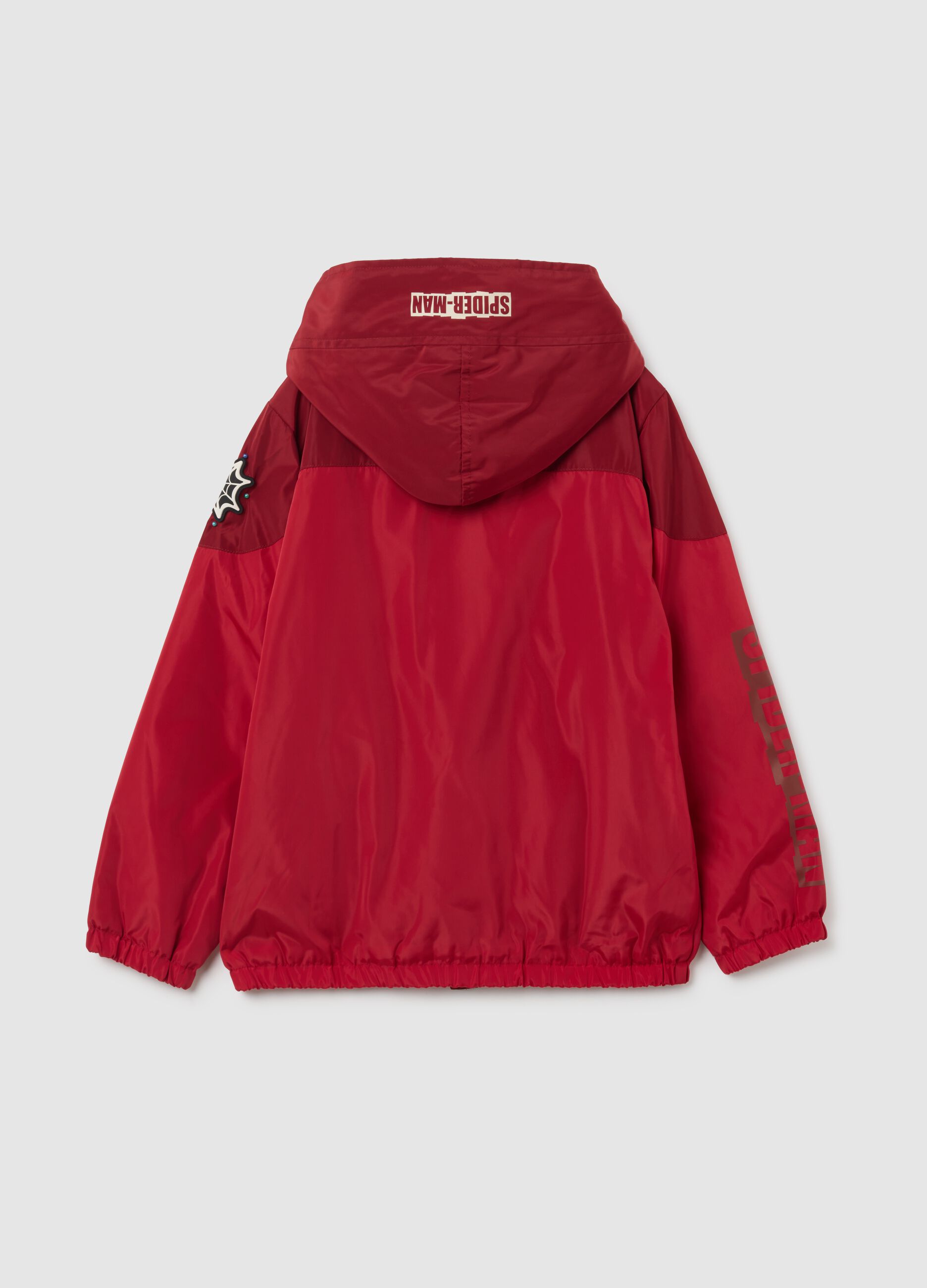 Children's Red Jacket with Spider-Man Details