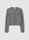 Grey Regular Fit Cardigan with Buttons_4