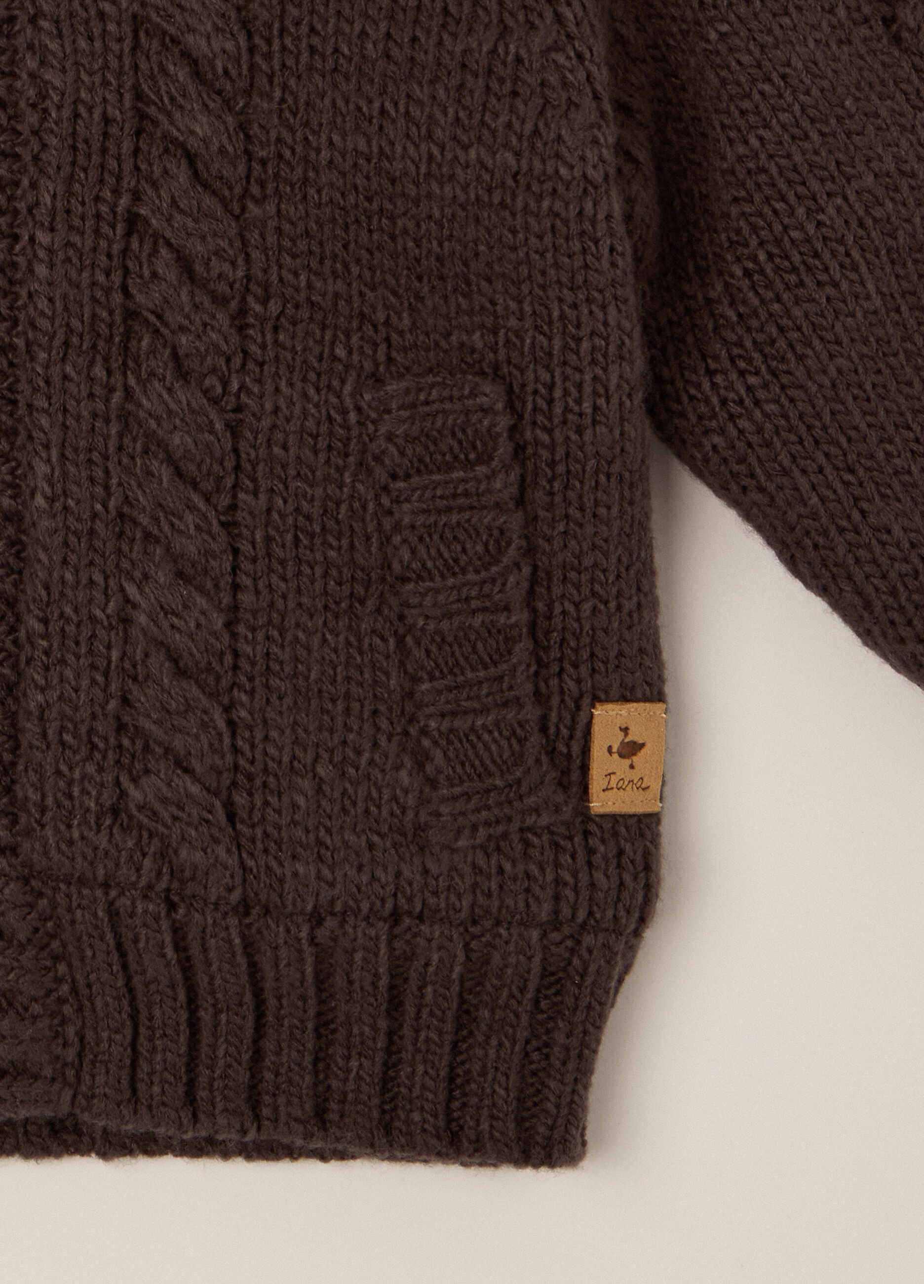 Brown padded jacket for newborn