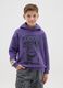 Boys' Oversized Cotton Blend Lakers Purple Hoodie_0