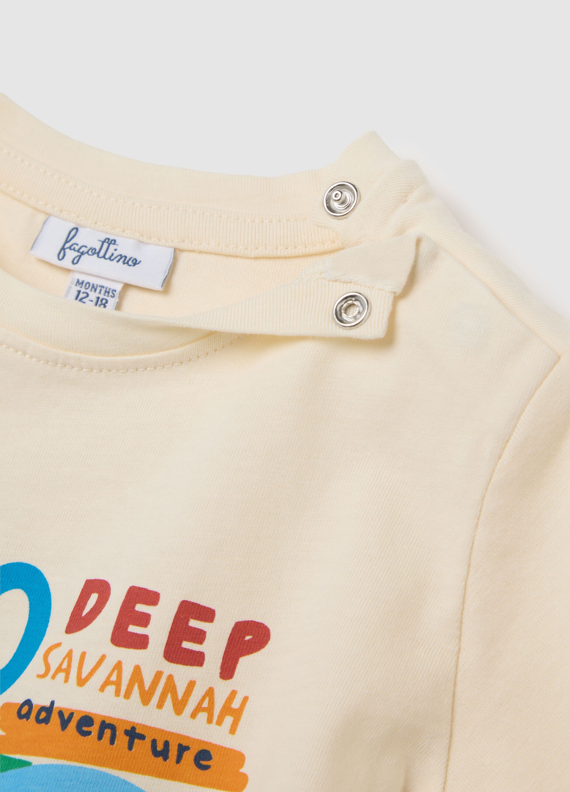 Yellow Outfit with Hippo Print in Cotton