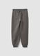 Grey pure organic cotton comfort-fit joggers for boys_0
