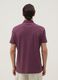 Polo viola in puro cotone a maniche corte slim fit_2