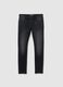 Black super skinny stretch cotton jeans_4