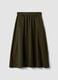 Green wool-blend midi skirt_0