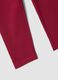 Red skinny stretch organic cotton leggings for girls_2