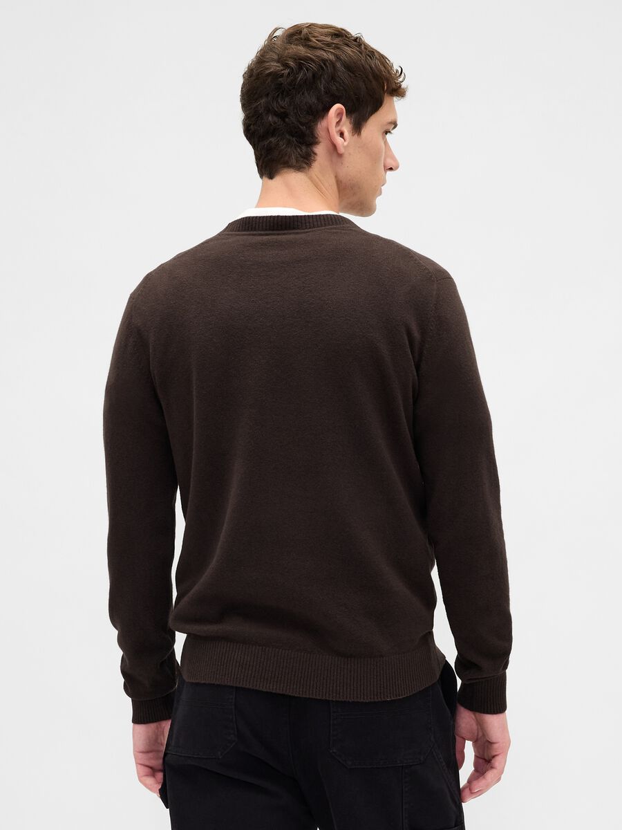 Brown Cotton Blend Jumper_2