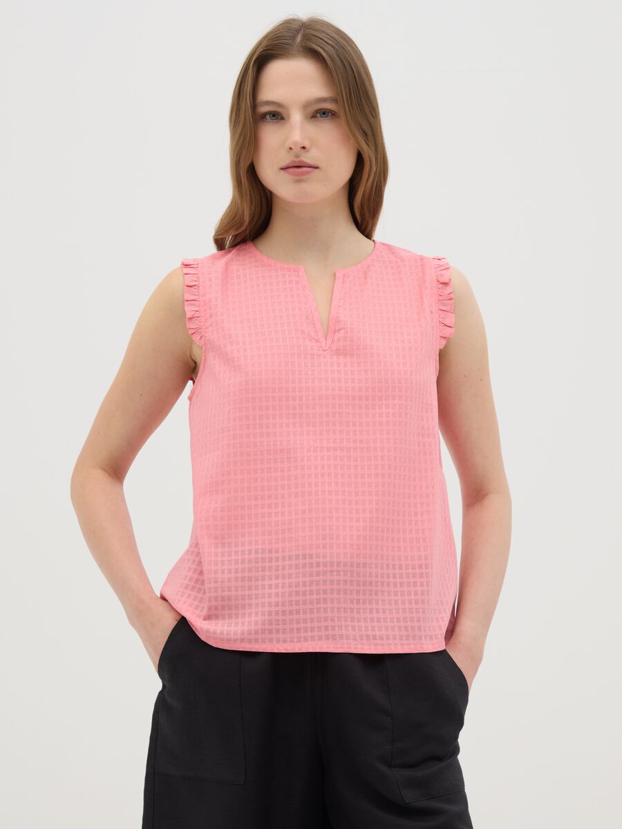 Women's Pink Pure Cotton Regular Fit Top_0