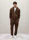 Men's Brown Cotton Trousers_0