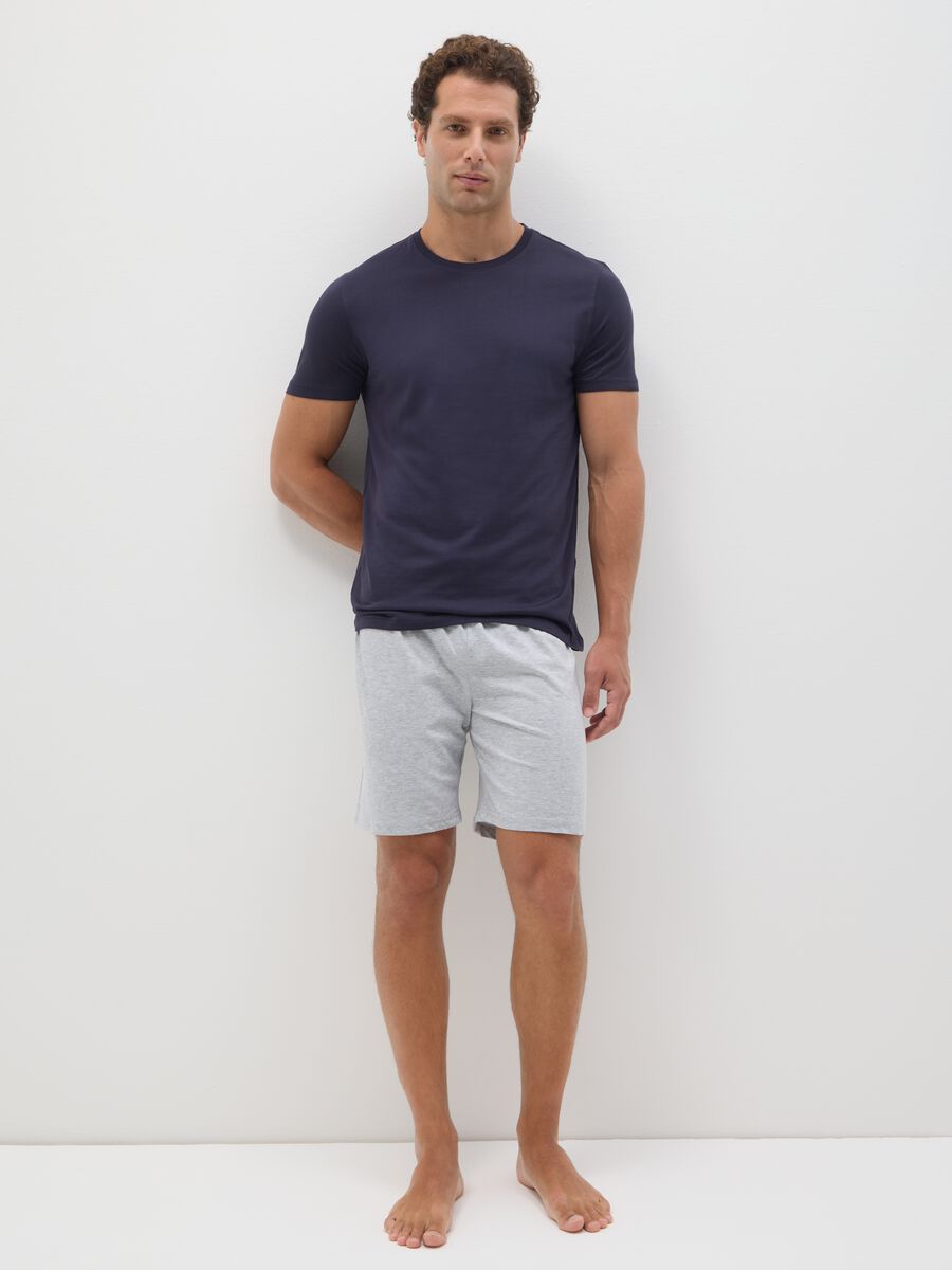 Multicolour regular fit cotton blend pyjamas_0