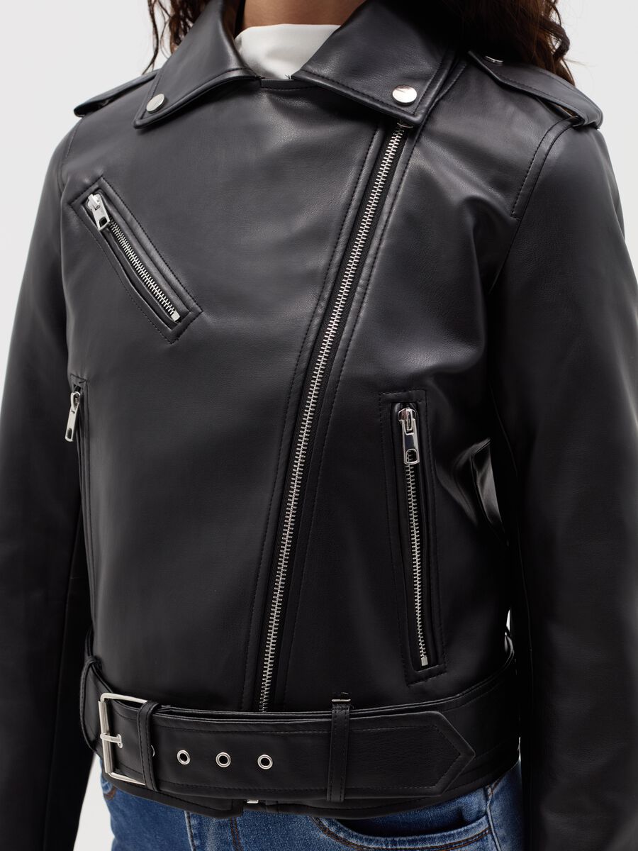 Biker jacket with zip_2
