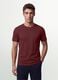 Red pure organic cotton jersey T-shirt, regular fit_2