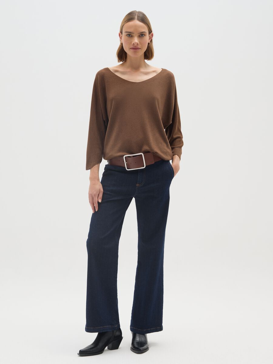 Brown Regular Fit Sweater_1