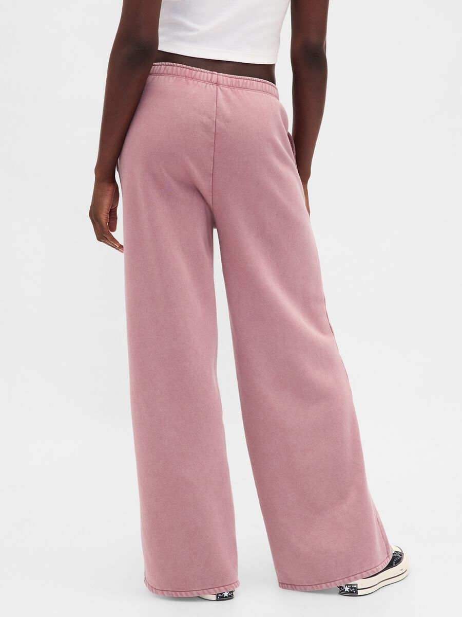 Women's Pink Trousers in Cotton and Polyester Blend_2