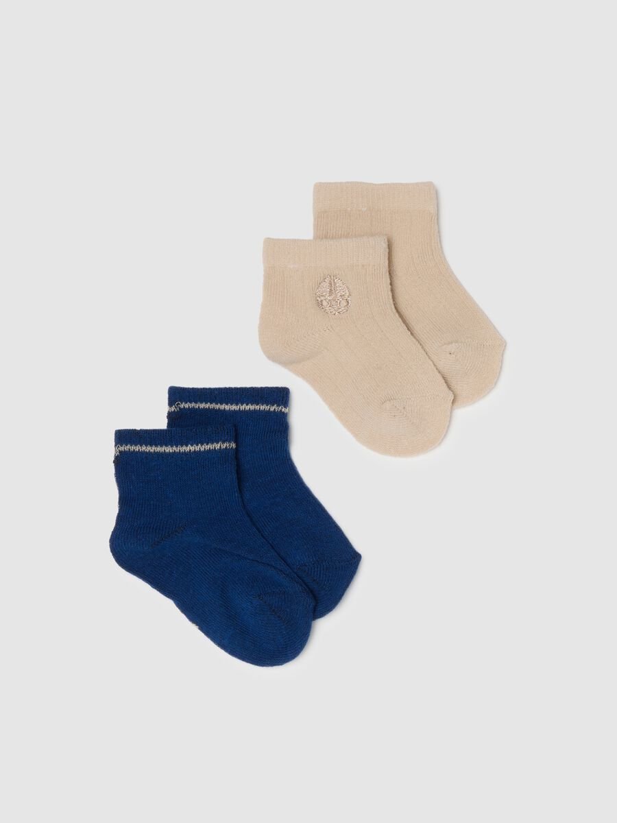 Bipack calze in misto cotone multicolor da neonato regular fit_0