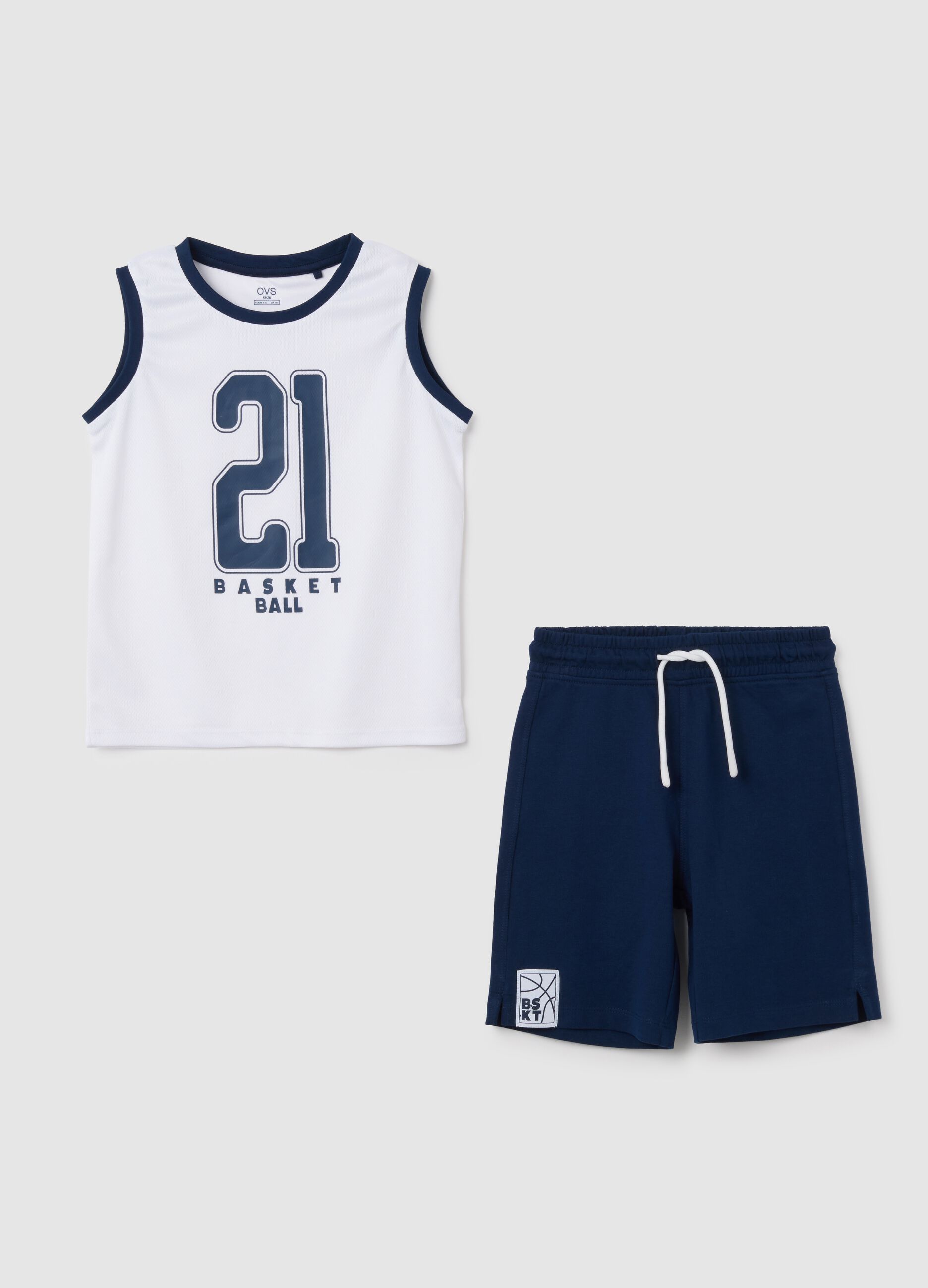 Children's blue fabric suit regular fit