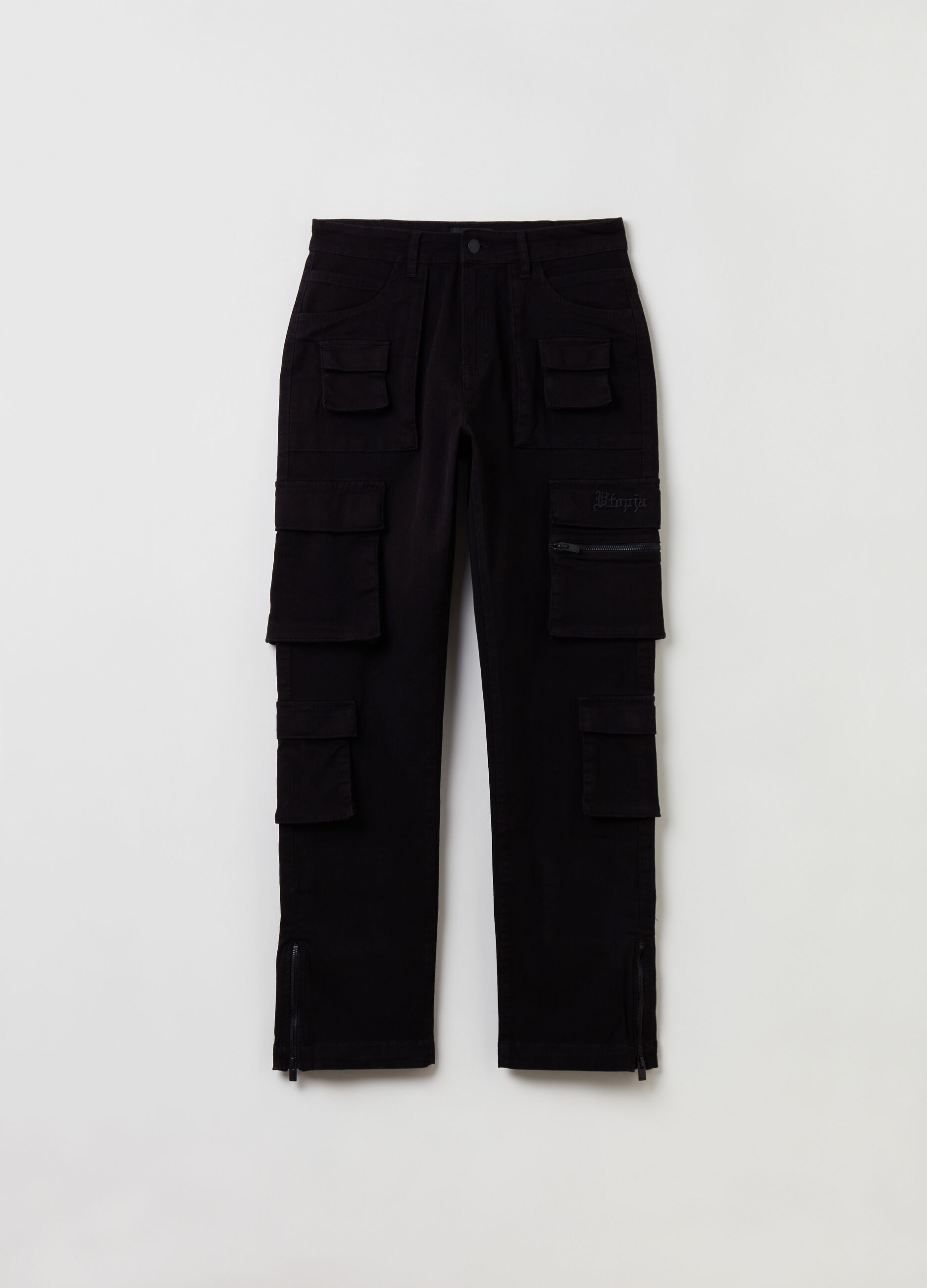 Multipocket Cargo Pants Black_6