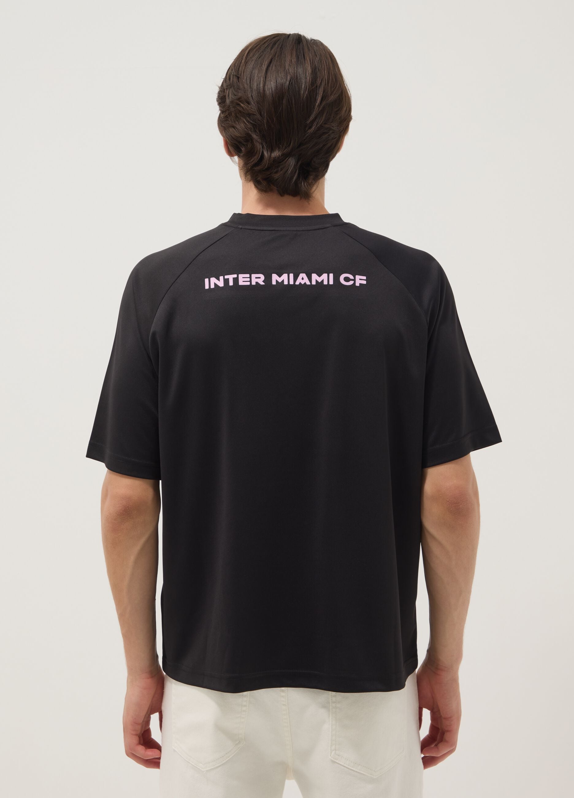 Black Inter Miami CF print T-shirt