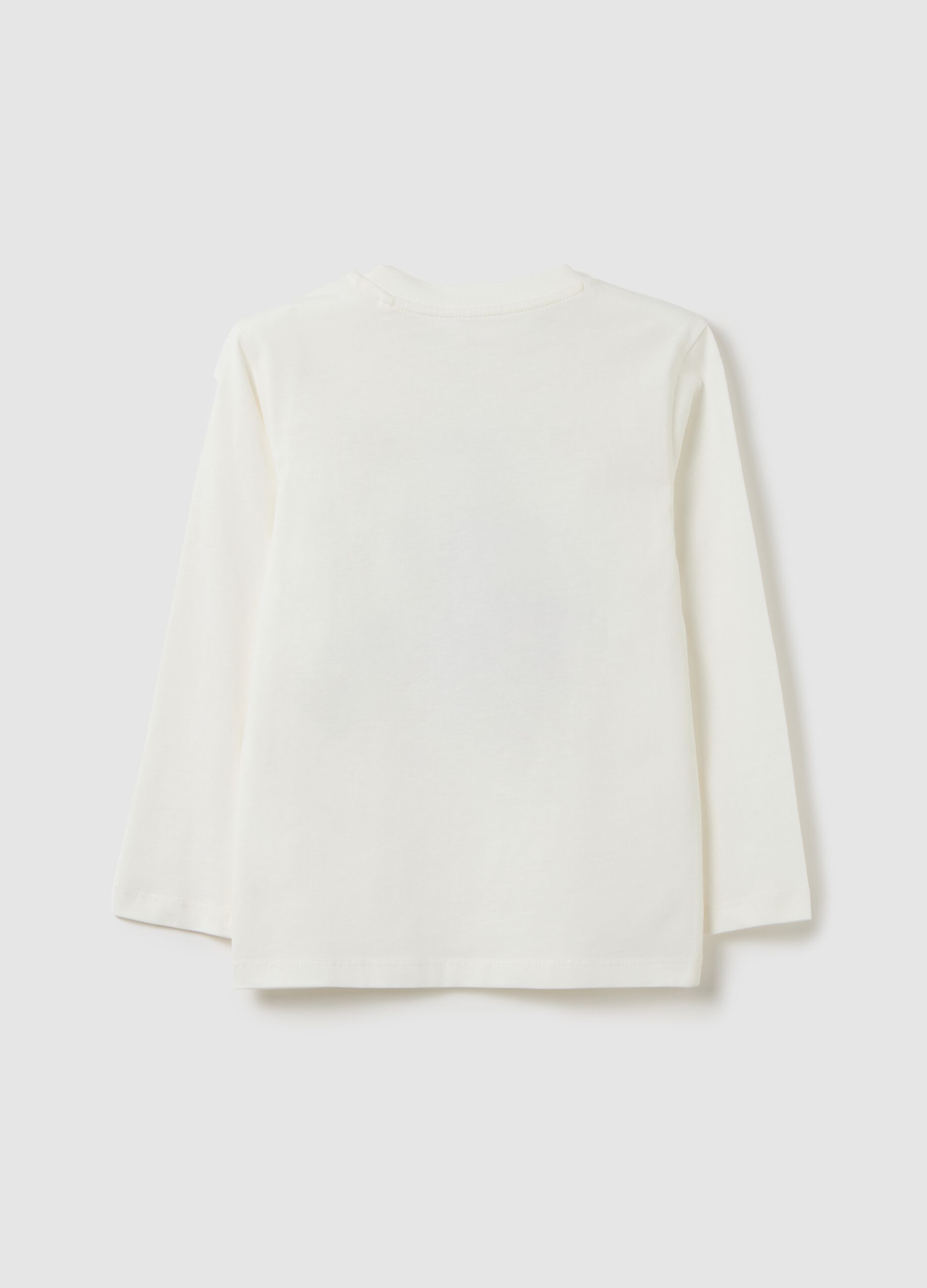 White pure cotton kids' t-shirt