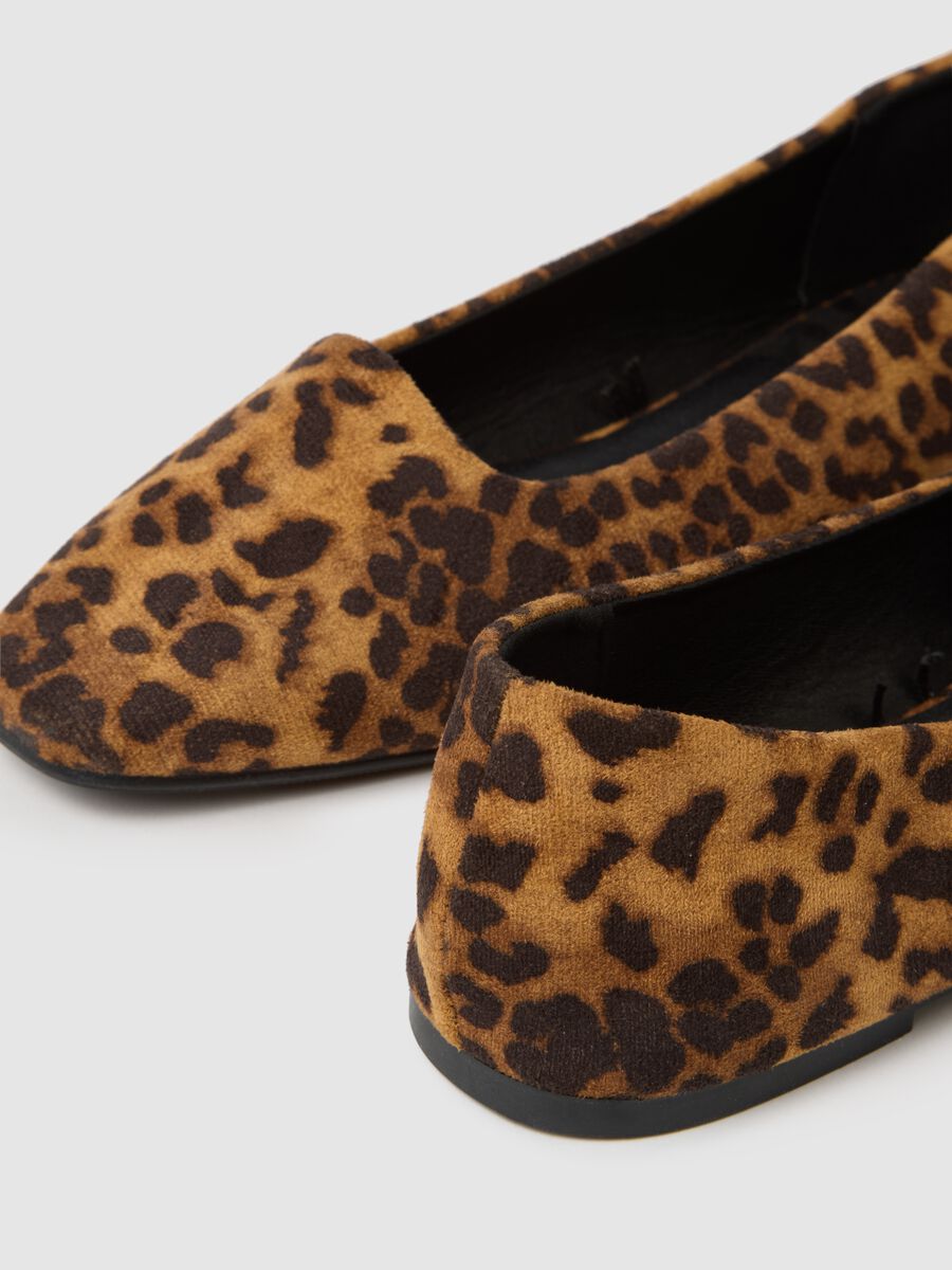 Ballerine in tessuto multicolor leopardate_1